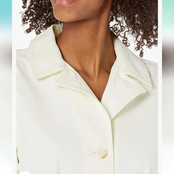 NWT Daily/Ritual Stretch Twill Trench Coat-Sweet Corn - Picture 3 of 14